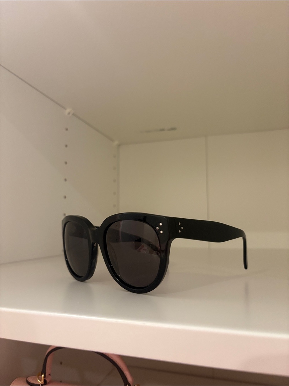 Celine Black Round Oversized Sunglasses